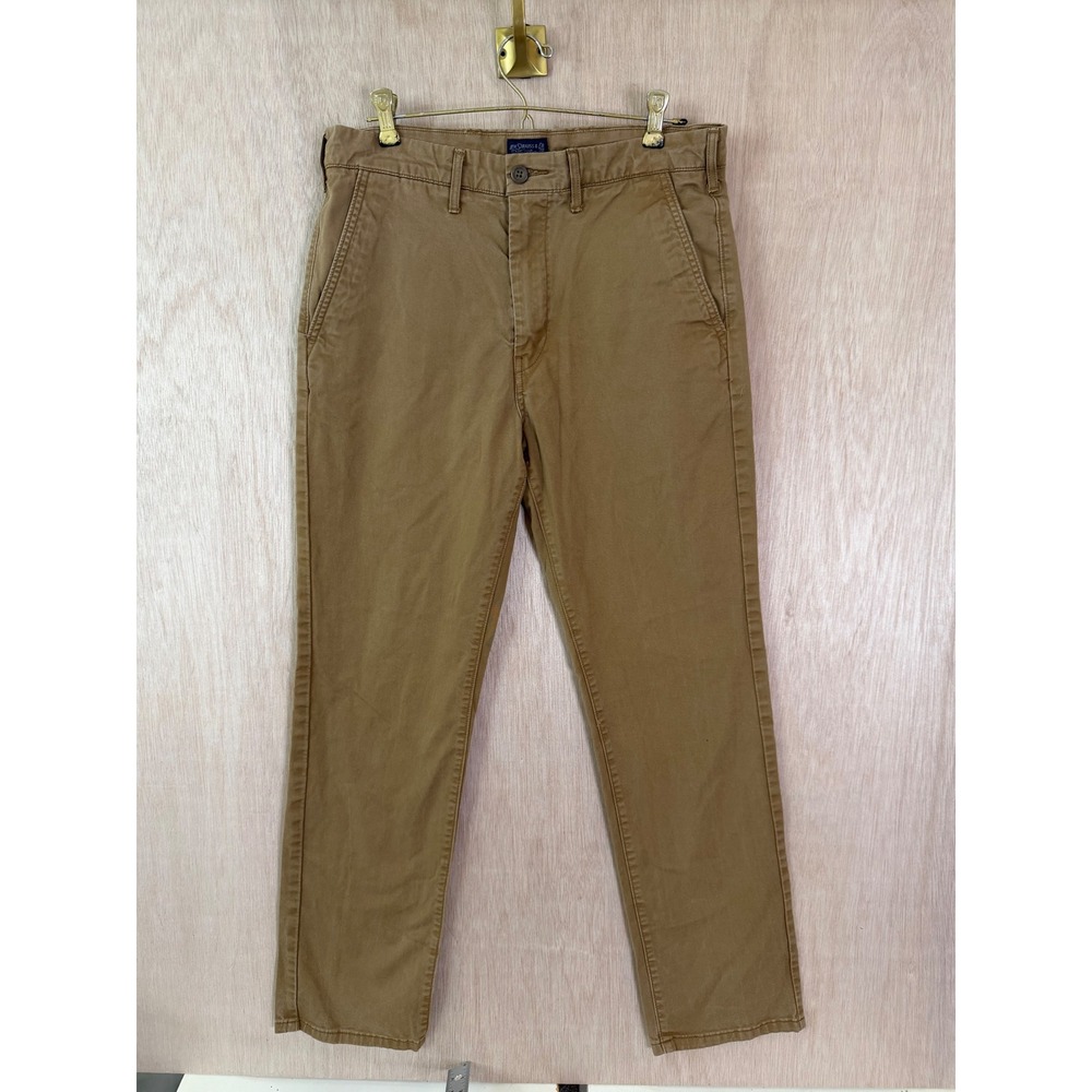 Levi Strauss Mens Brown Straight Leg Chino Pants 32x32 Casual Workwear Trousers